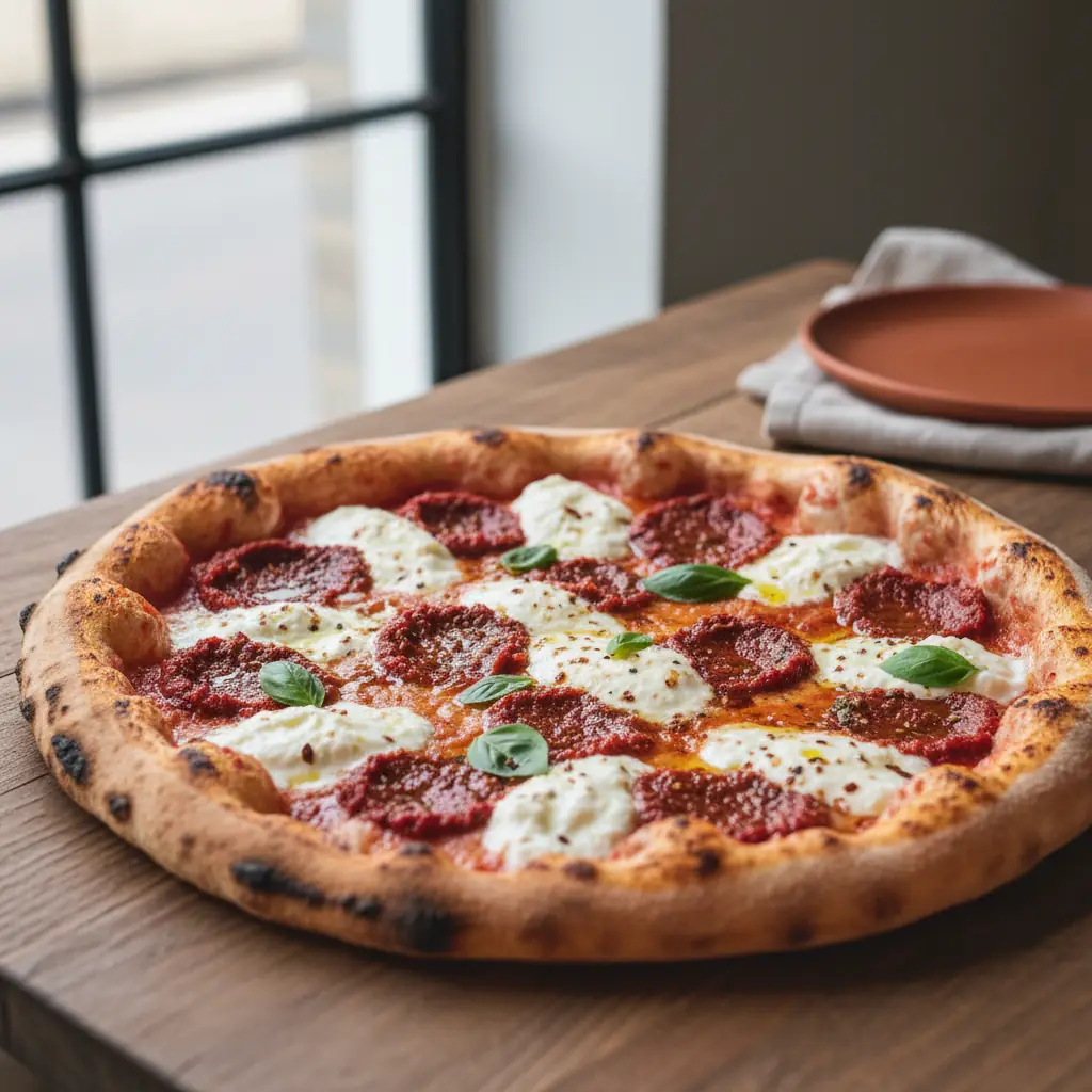 Pizza met 'nduja