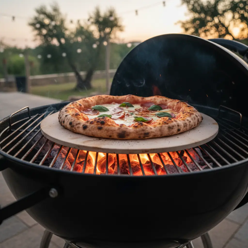 Pizza op de barbecue