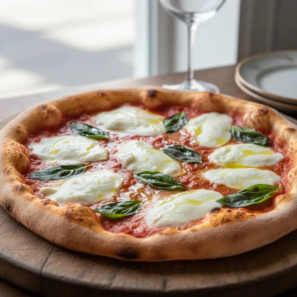 Margherita met buffelmozzarella