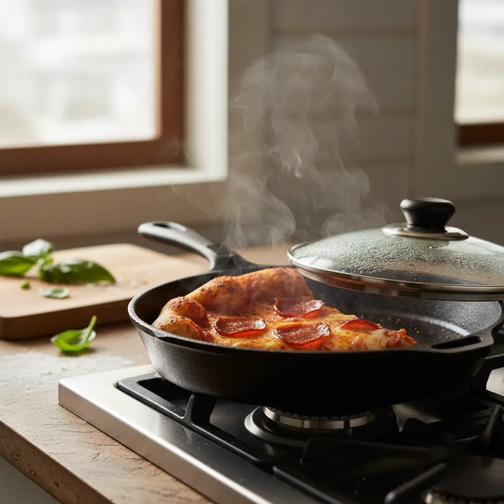 Pizza opwarmen zoals het hoort