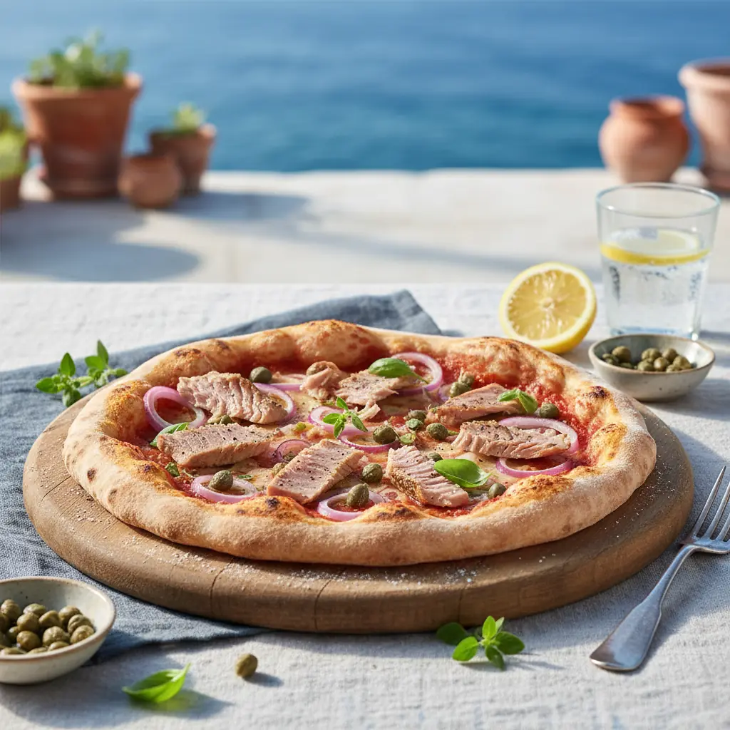 Pizza tonno e cipolla