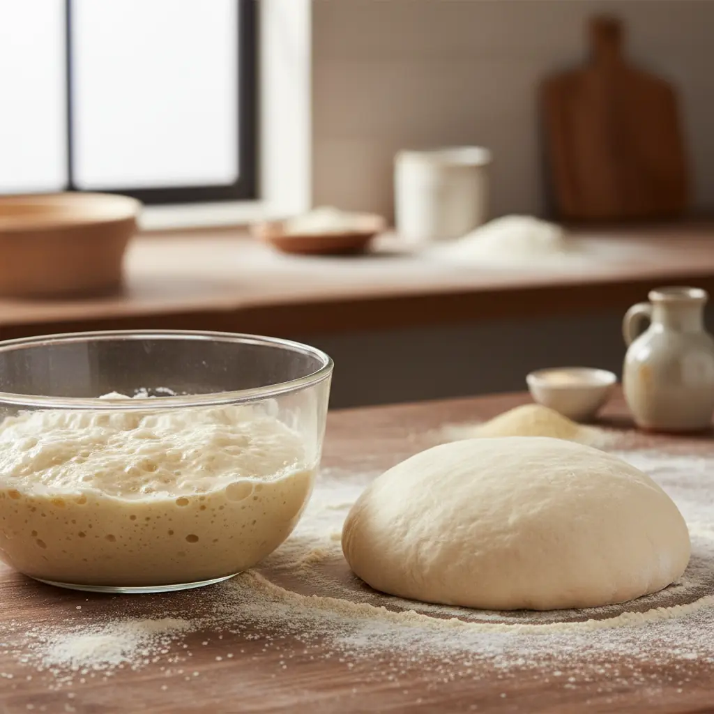 Pizzadeeg met poolish