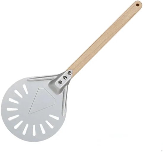 Pizzaschep Geperforeerd - Pizza Peel - Pizza Bakken - Lichtgewicht Aluminium - 60 cm - Zilver