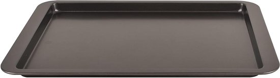 PINTINOX Rectangular griddle with low rim (1.5 cm) with non-stick carbon steel coating