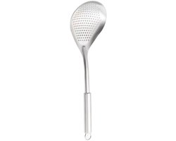 Stainless Steel Colander Perforated Soup Skimmer Baking Dish Small Round Pasta Spoon Strainer Colander Ladles Pasta Colander Rice Spatula Separation Spoon Dumpling Stainless Steel