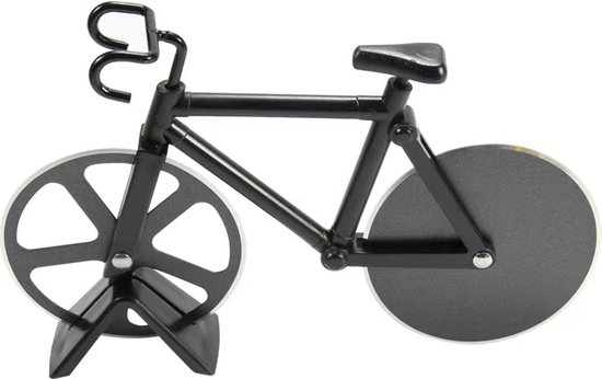 Somstyle Pizzasnijder Racefiets - Pizzames - Roller - Keukengerei - Zwart