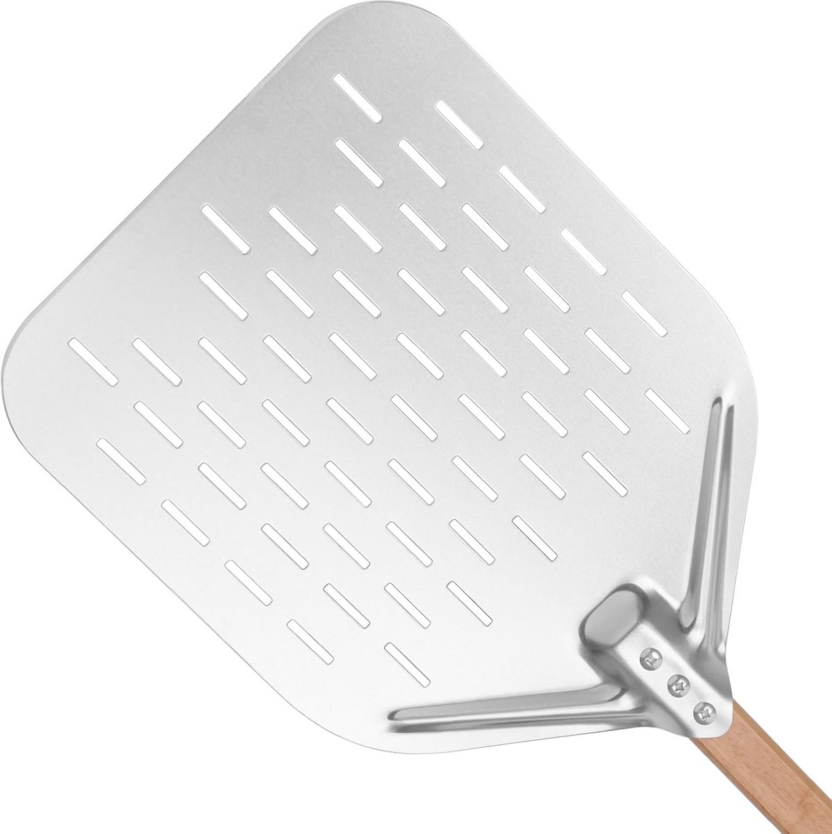 Pizza Peel 40 x 30 cm met Groot Oppervlak en Afneembaar Handvat
