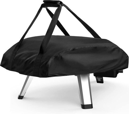 Pizzaoven Beschermhoes - Pizzaoven hoes voor Ooni Koda 12 - waterdichte gas pizzaoven beschermhoes - draagbaar accessoire voor pizzaoven voor buiten - 63x41x16 cm - Zwart