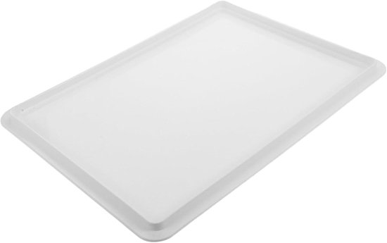 Deegbak - Broodtrommel Pizzadeegbak - Brood Bakken - Ruimtebesparend Ontwerp - 398 x 30 cm - Wit