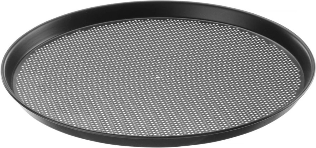 HENDI Geperforeerde pizzapan – Blauw koolstofstaal – Ø270 mm – Ø3 mm gaten