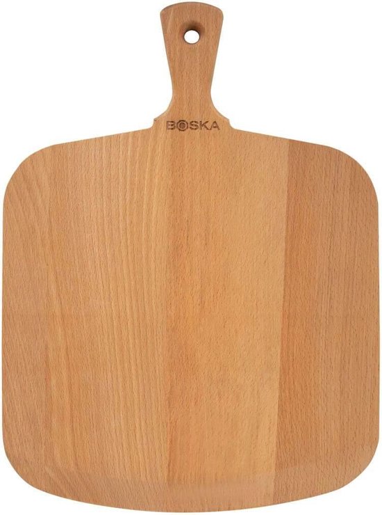 Boska Pizzaschep Amigo - Voor warme en koude pizza - Kort handvat - Beukenhout - 30 cm breed