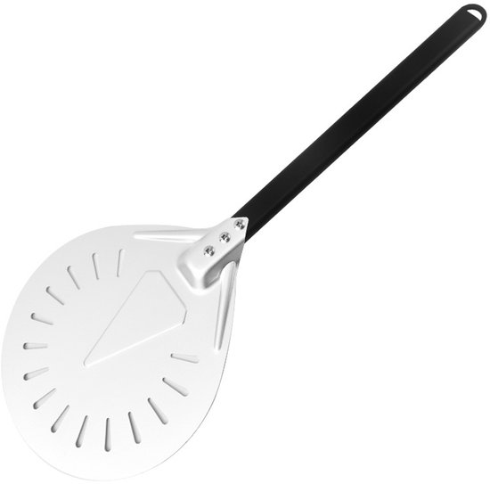 pizza draaischep, pizzadraaier van aluminium met aluminium handvat, 55 cm