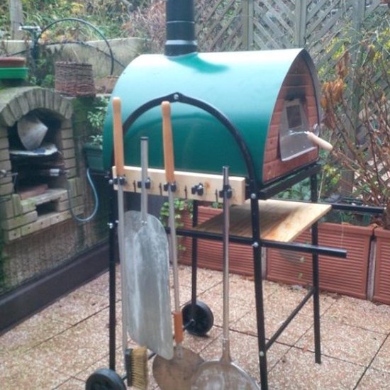 Pizza Party - Houtgestookte Pizzaoven - 70 x 70 - Groen
