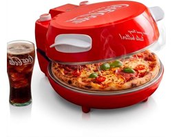 Elektrische Pizzamaker - Pizzaoven - Verse Pizza Bakken - Variabele Temperatuur tot 400°C - 30 cm - Rood