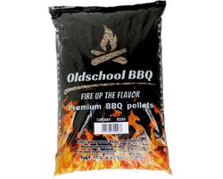 Oldschool BBQ Premium Barbecue pellets Cherry - Kersen 9 kg BBQpellets - houtpellets - grillpellets geschikt voor pizza oven, bbq, grill en smoker