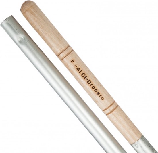 Falci - Pizzaschep - Aluminium Geperforeerd - 32*34cm - Incl. Steel 100cm - Pizzaoven