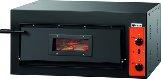 Bartscher Pizza Oven - Elektrisch - CT 100 - Zwart - 1x4 Ø300mm - 1 Kamer - 890x860x430mm - Horeca Oven