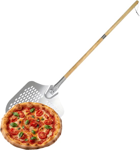 Pizzaschep - 132 cm - zilver