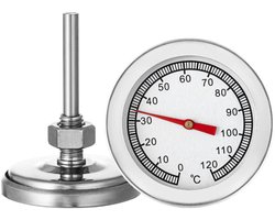 SnelShoppen - BBQ Pizza Grill Thermometer Temperatuur tot 120°C - Vaatwasmachinebestendig - BPA-vrij en ftalaatvrij - Perfect voor Barbecue, Keuken en
