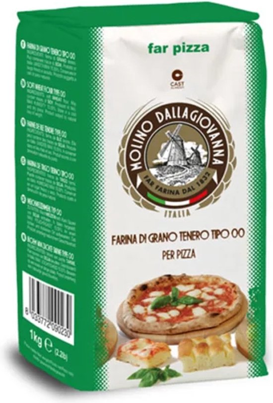 Dallagiovanna bloem Tipo 00 - voor pizzadeeg met korte rijstijd - 1 kg