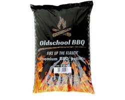 OldschoolBBQ Premium Barbecue pellets Oak - Eiken 9 kg BBQpellets - houtpellets - grillpellets geschikt voor pizza oven, pellet bbq, grill en smoker