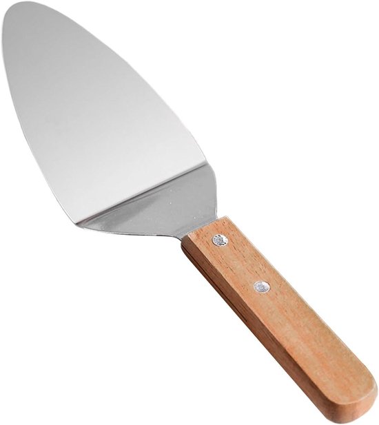 Pizzaspade - Taartschep Pizzames - Pizza Snijden - Roestvrij Staal - 27 cm - Zilver