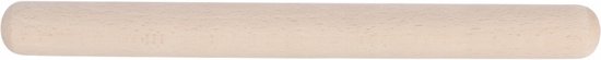 Franse deegroller - rolstok - rolling pin - 30 cm - premium - beukenhout