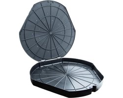 Herbruikbare Pizzabox - Take Away Box - Pizza Transport - Gemaakt van gerecycled materiaal - 5 stuks - Zwart