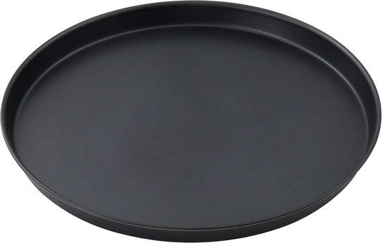 Pizzablik - Bakplaat - Pizza Bakken - Stalen Constructie - 28 Centimeter - Zwart