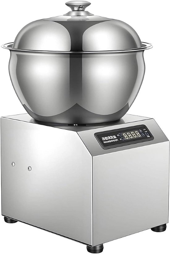 Elektrische Deegmixer - Professionele Kneedmachine - Deeg Bereiden - Spiraalkneedtechnologie - 5kg Capaciteit - Zilver