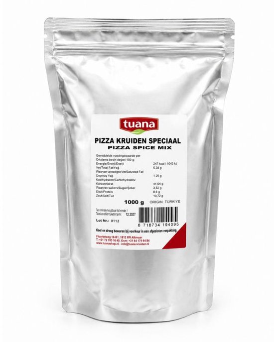 Tuana Kruiden - Pizza Kruiden Speciaal - Tuanashop - KZZ020