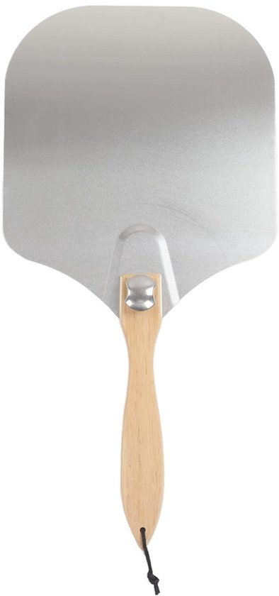 Pizza Spatel Pizza Paddle Pizza Peel Pizza Schop 12 Inch Pizza Spatel Aluminium Eiken Handvat Inklapbare Duurzame Pizza Paddle voor Thuis Bakkerij(Primaire kleur) Valentijnsdag Cadeau