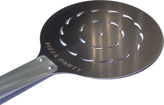 Pizzaschep, Draaischep 18 CM Aluminium Steel, RVS Blad Turning Peel