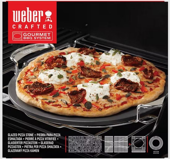 Weber - Pizzasteen geglazuurd crafted