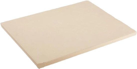 Pizzasteen Cordieriet - Baksteen Oven - Brood en Pizza Bakken - Warmte Schokbestendig - 38 cm Rechthoekig - Bruin