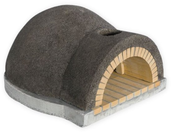 Pizzaoven Classic Mini – Houtgestookt – Handgemaakt – Gele Vuurvaste Stenen – Inclusief Stalen Deur