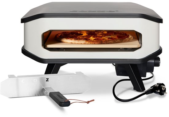 Cozze® Elektrische Pizza oven 13” - Met Pizzasteen & Deur - Tot 450°C - Voor Pizza’s tot 34 cm - Elektrische Pizza Oven voor Binnen & Buiten