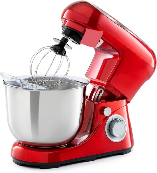 SNJY® Deegmachine - Kneedmachine - Deegmixer - 5L - 1300 W - Rood