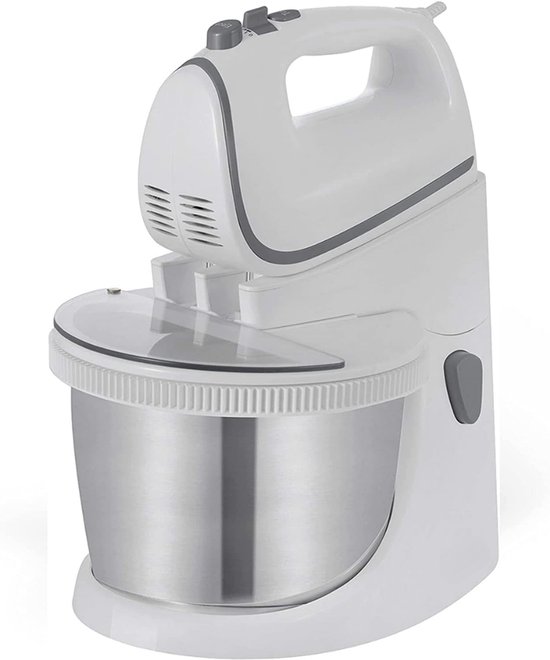 SNJY® Deegmachine - Kneedmachine - Deegmixer - 450 W - 2,5 L - Wit