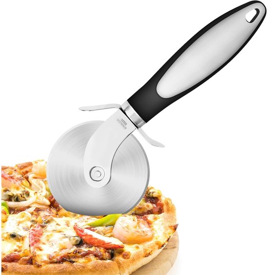 EXCITAT Cutter - Pizzasnijder - Pizzawiel - Pizzaschaar - Geschikt voor pizza, taart, wafels, deeg