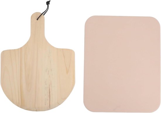 Pizzasteen Cordieriet - Baksteen Pizza - Pizza Bakken - Gelijkmatige Warmteoverdracht - 45x40x8 cm - Niet gespecificeerd