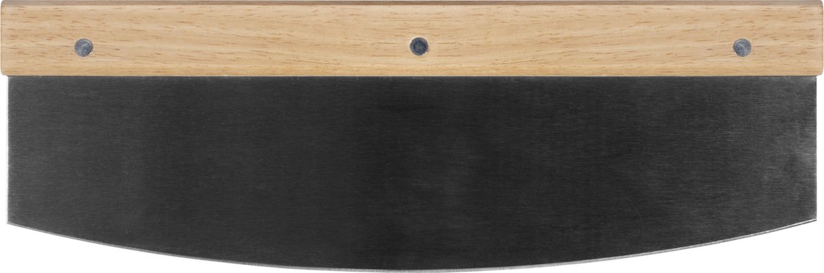 Krumble Pizzasnijder met houten handvat / Pizzames / Pizza / Deegsnijder / Keukenaccessoires / Kookgerei - RVS