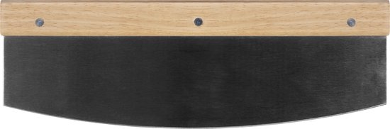 Krumble Pizzasnijder met houten handvat / Pizzames / Pizza / Deegsnijder / Keukenaccessoires / Kookgerei - RVS