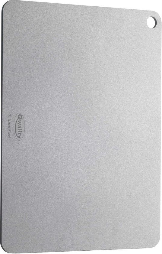 Pizzasteen van Staal – Pizza Steen - Pizza en Brood Bakken - 40 x 30 x 0,6 cm - Cadeau voor man - Kitchen Steel by Qwality