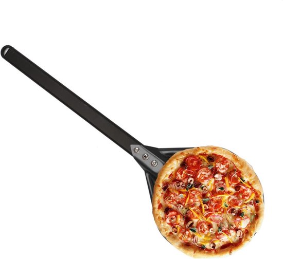 Pizza Schep - Pizzaspade Oven - Thuis Bakken - Perforatie Ontwerp - 40cm Handvat - Zilver