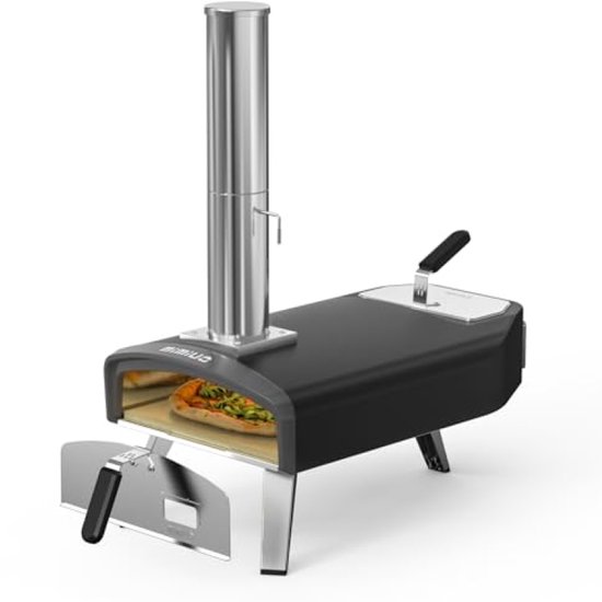 Draagbare Houtgestookte Pizzaoven voor Buiten met Vierkante Steen