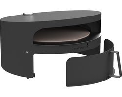 Barbecook Pizza-Oven voor Jules en Nestor - L 52 x B 46 x H 28 cm - Staal - Zwart