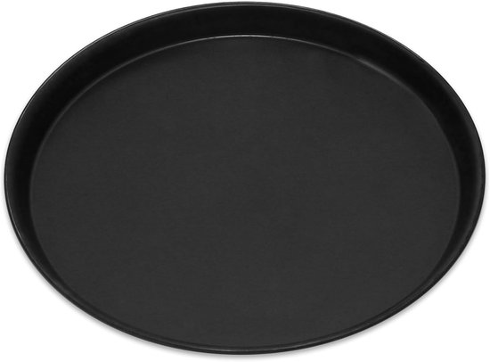 Pizza bakplaat rond - Pizzasteen plaat - Professioneel bakken - Hittebestendig 400°C - Ø 20 cm - Zwart