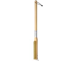 Pizza Oven Borstel met Stalen Schraper en Messing Borstels - 64,5 cm