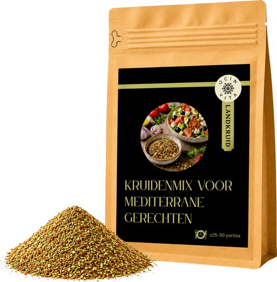 Mediterrane Kruidenmix 100g – Kruiden voor Pasta, Pizza, Groenten, Vis & Vlees – Italiaanse Kruiden – Ocin Vita